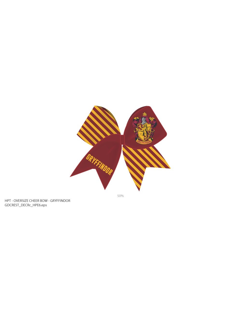 HARRY POTTER - GRYFFINDOR - CHEER BOW